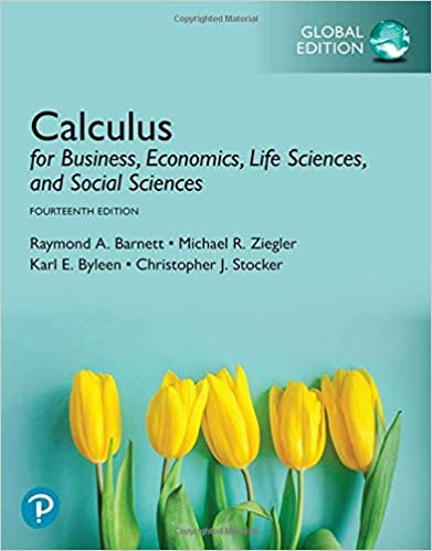Calculus for Business, Economics, Life Sciences, and Social Sciences Global Edition (14th Edition) [2019] - Original PDF